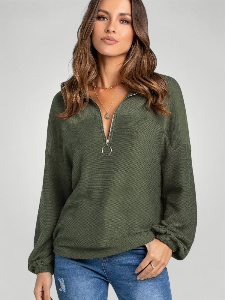 Pull Demi - Zip Élégant et Confortable 3 - Mode Lumière