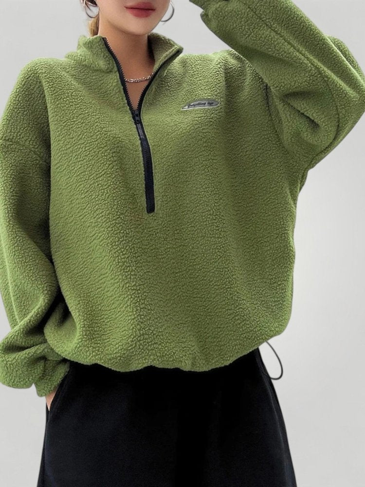 Pull Demi - Zip au Col Montant Élégant 3 - Mode Lumière