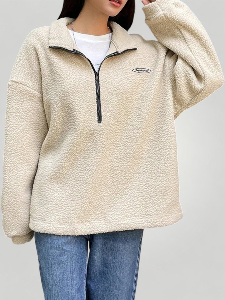 Pull Demi - Zip au Col Montant Élégant 4 - Mode Lumière