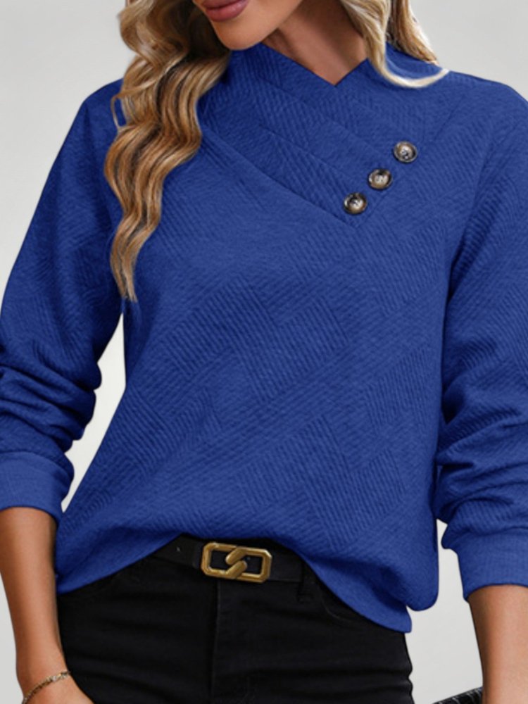 Pull à Boutons Décoratifs Élégant et Confortable 1 - Mode Lumière