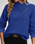 Pull à Boutons Décoratifs Élégant et Confortable 1 - Mode Lumière