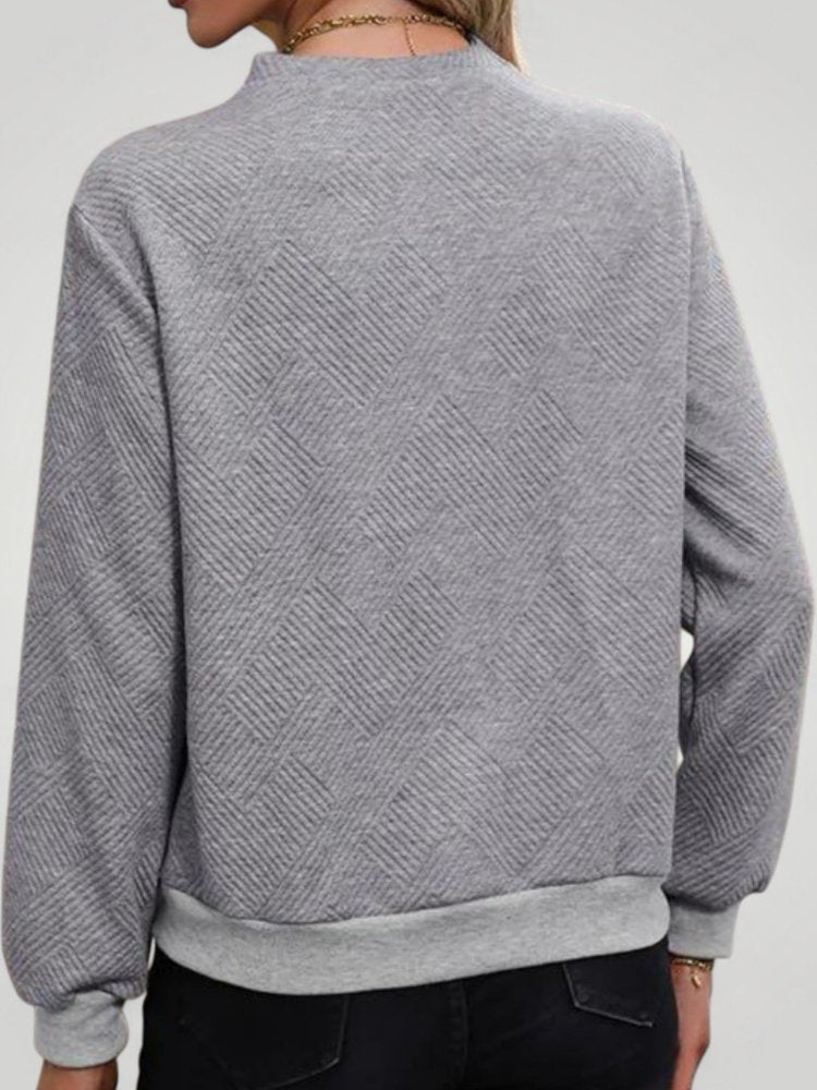 Pull à Boutons Décoratifs Élégant et Confortable 3 - Mode Lumière