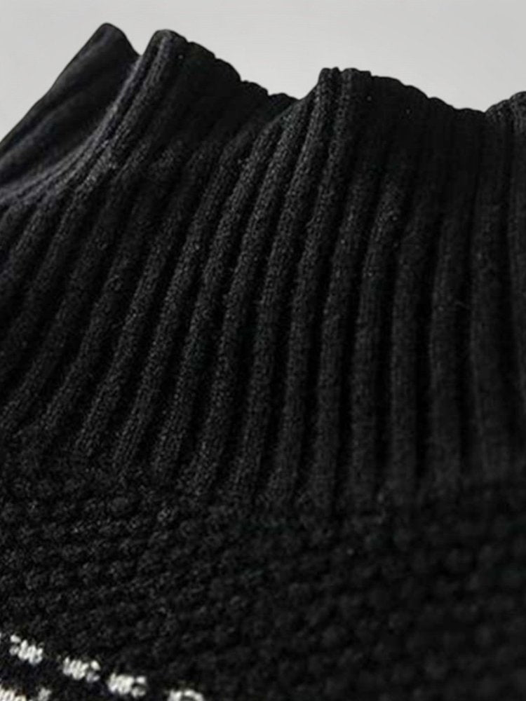 Pull Élégant à Col Montant Chic 4 - Mode Lumière