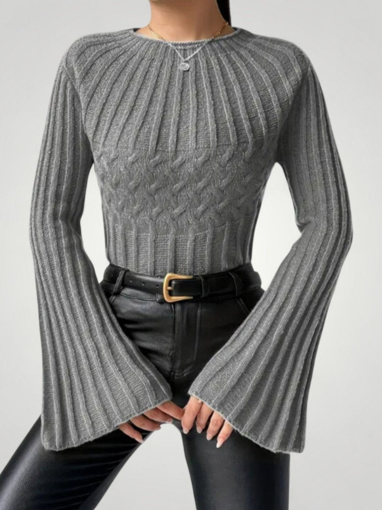 Pull à Manches Évasées Élégant et Confortable 1 - Mode Lumière