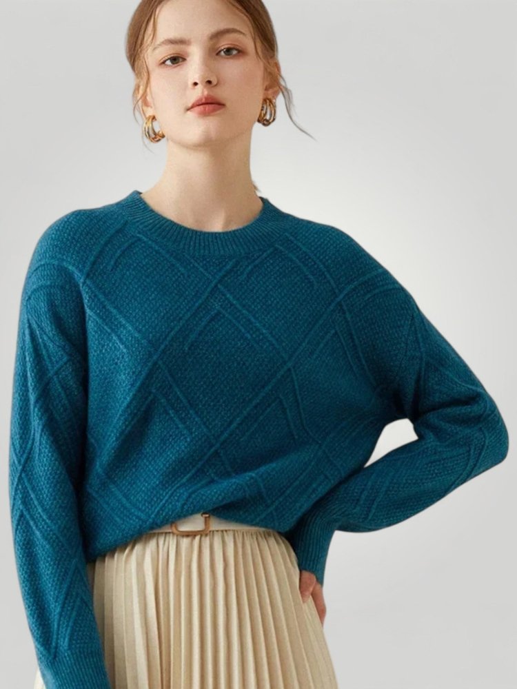 Pull Femme Ample à Col Rond Confortable 1 - Mode Lumière
