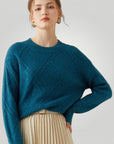 Pull Femme Ample à Col Rond Confortable 1 - Mode Lumière