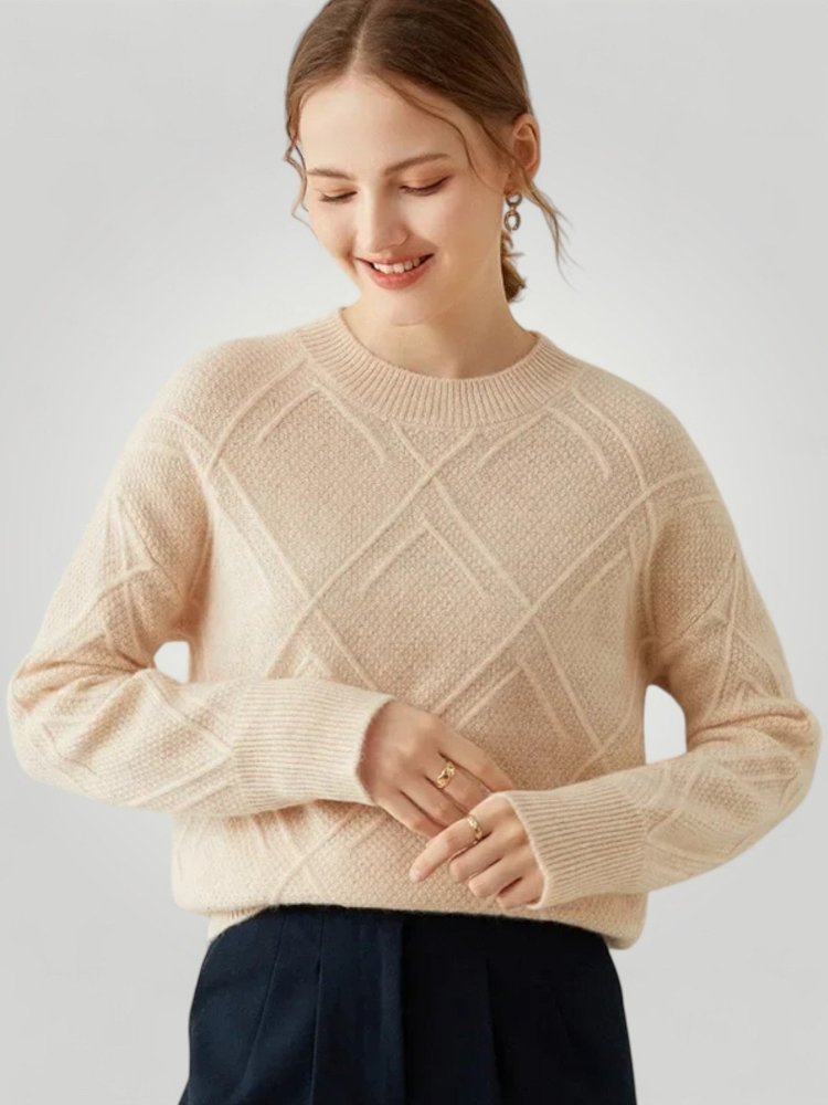 Pull Femme Ample à Col Rond Confortable 3 - Mode Lumière