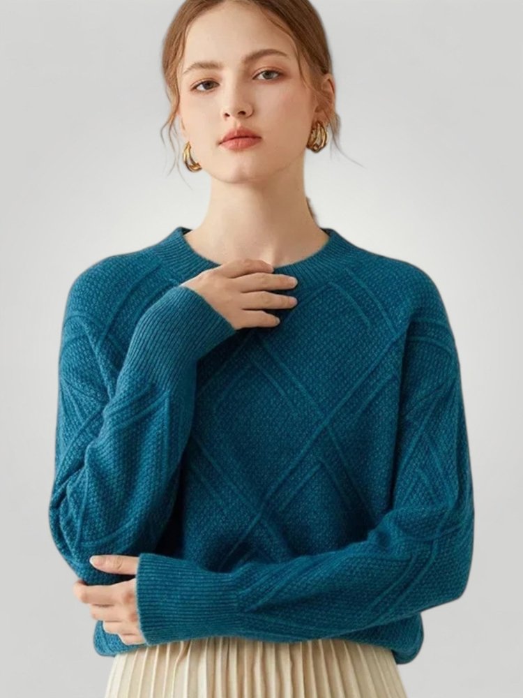 Pull Femme Ample à Col Rond Confortable 2 - Mode Lumière