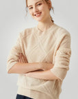 Pull Femme Ample à Col Rond Confortable 4 - Mode Lumière