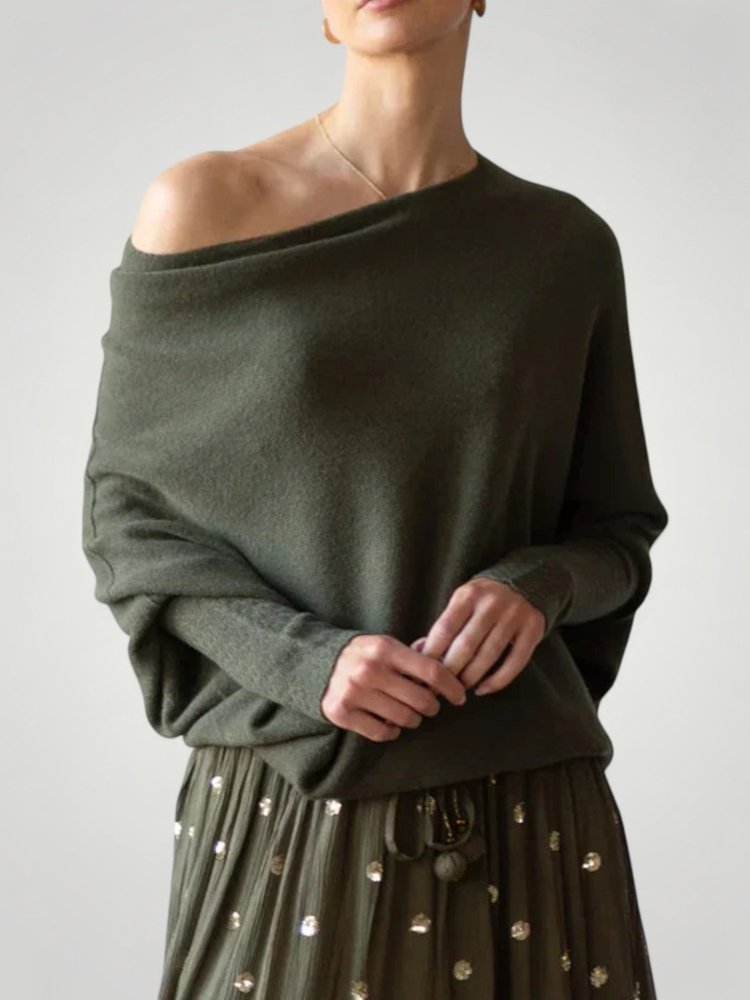 Pull Femme Asymétrique Chic et Confortable 4 - Mode Lumière