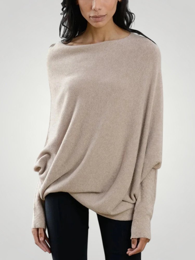 Pull Femme Asymétrique Chic et Confortable 5 - Mode Lumière