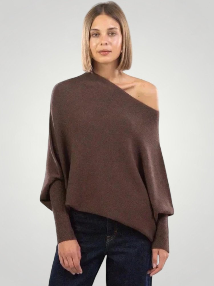 Pull Femme Asymétrique Chic et Confortable 10 - Mode Lumière