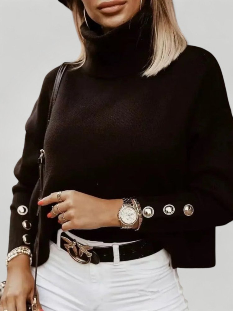 Pull Femme Chic à Col Roulé Confortable 1 - Mode Lumière
