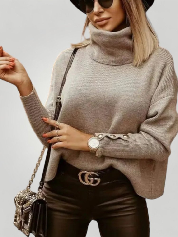 Pull Femme Chic à Col Roulé Confortable 3 - Mode Lumière