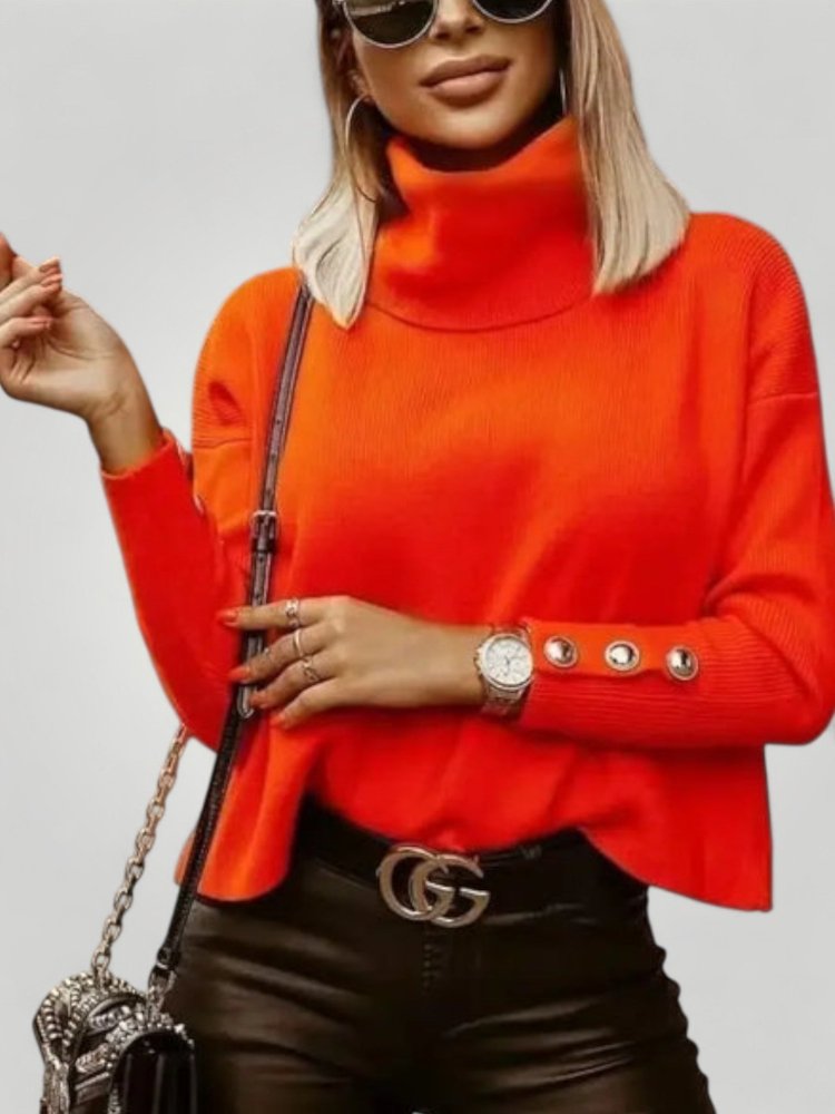 Pull Femme Chic à Col Roulé Confortable 6 - Mode Lumière