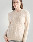 Pull Femme Confortable à Col Rond 2 - Mode Lumière