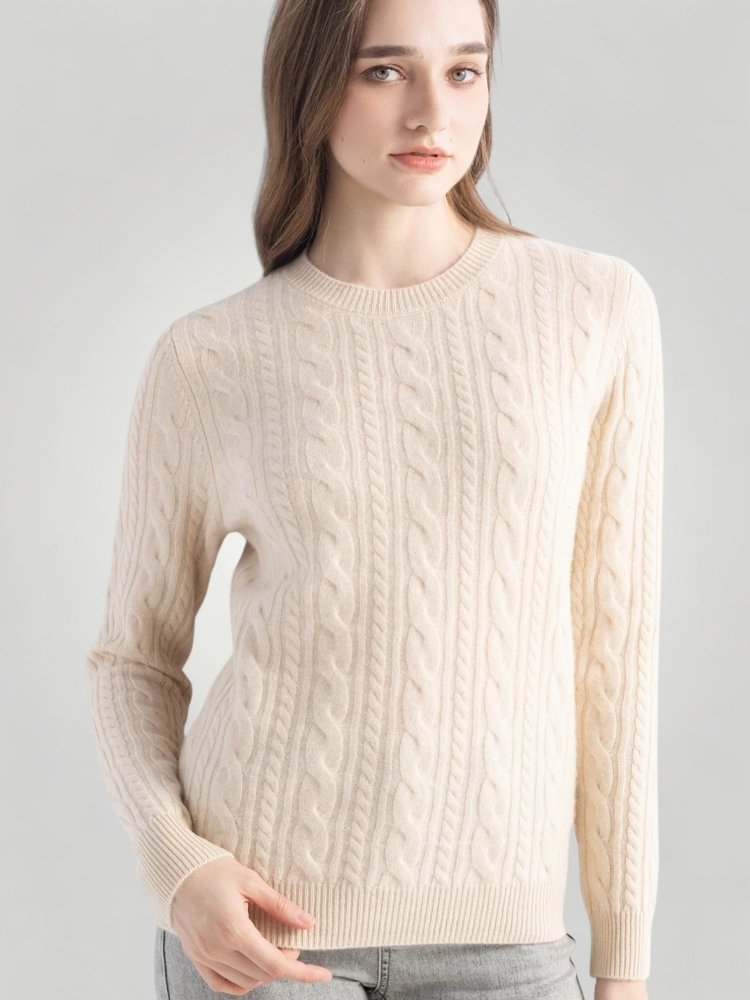 Pull Femme Confortable à Col Rond 3 - Mode Lumière