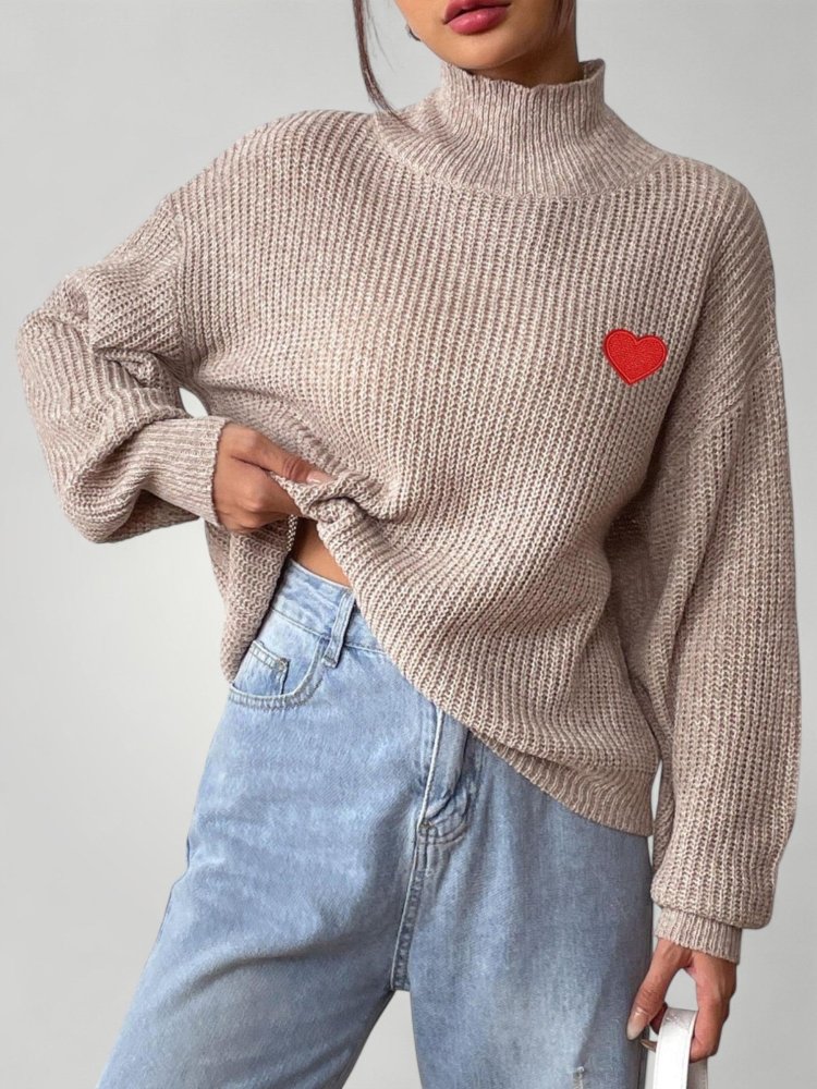 Pull Femme Élégant Col Roulé Chaleureux 1 - Mode Lumière