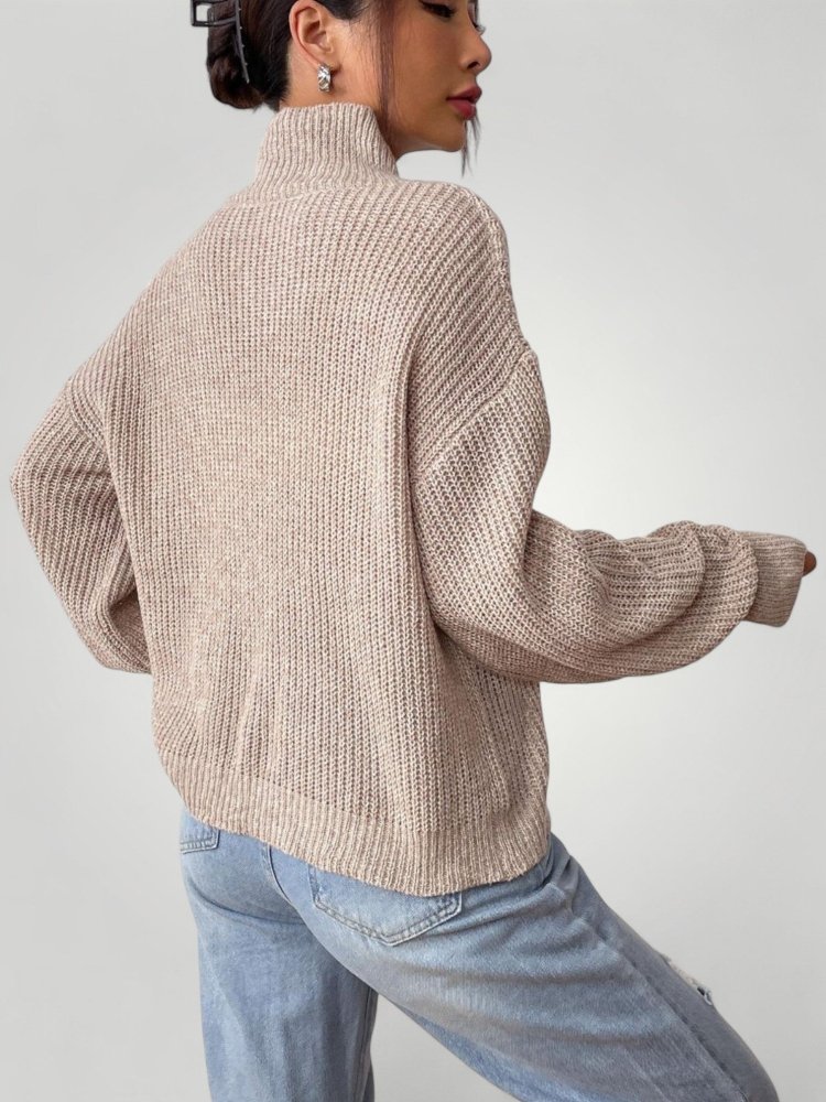 Pull Femme Élégant Col Roulé Chaleureux 3 - Mode Lumière