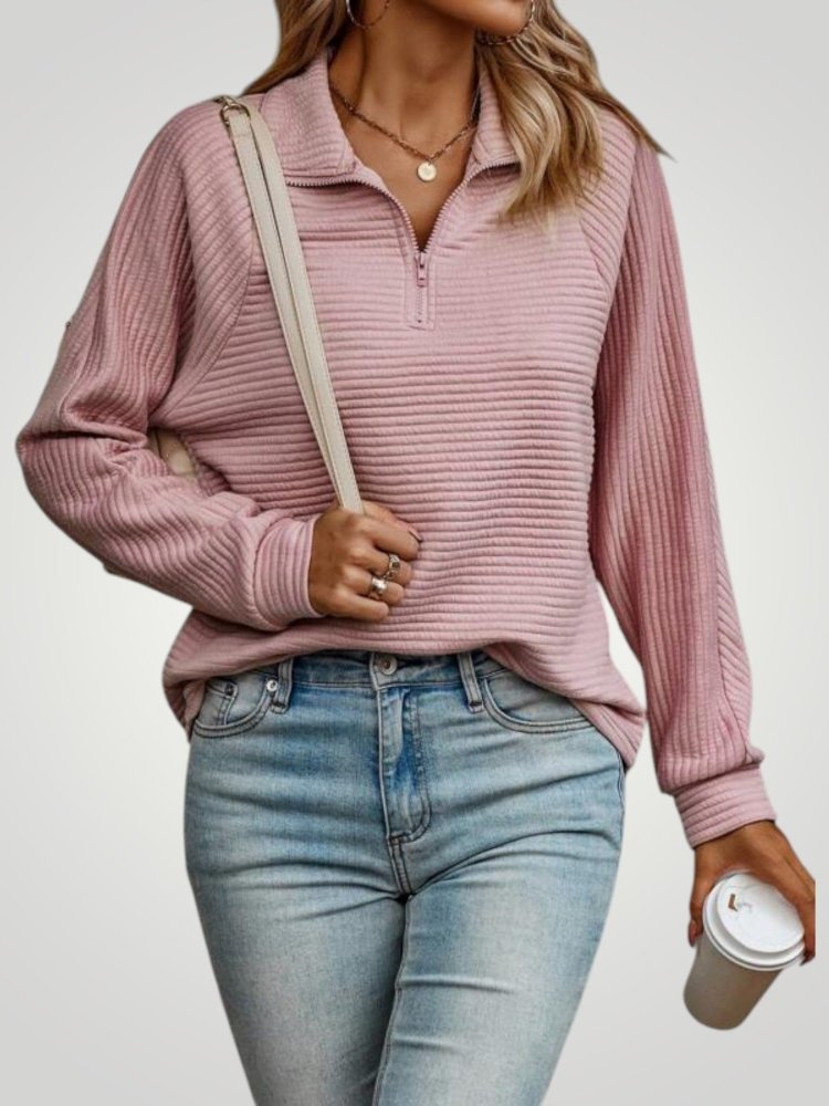 Pull Femme Élégant Confortable à Col V 2