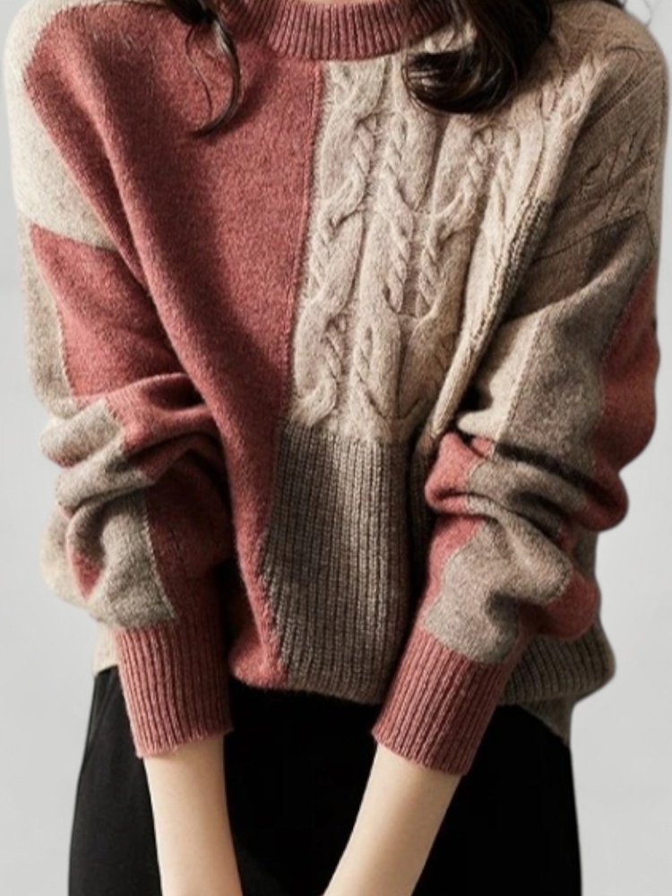 Pull Femme Élégant Torsadé Confort Optimal 1 - Mode Lumière