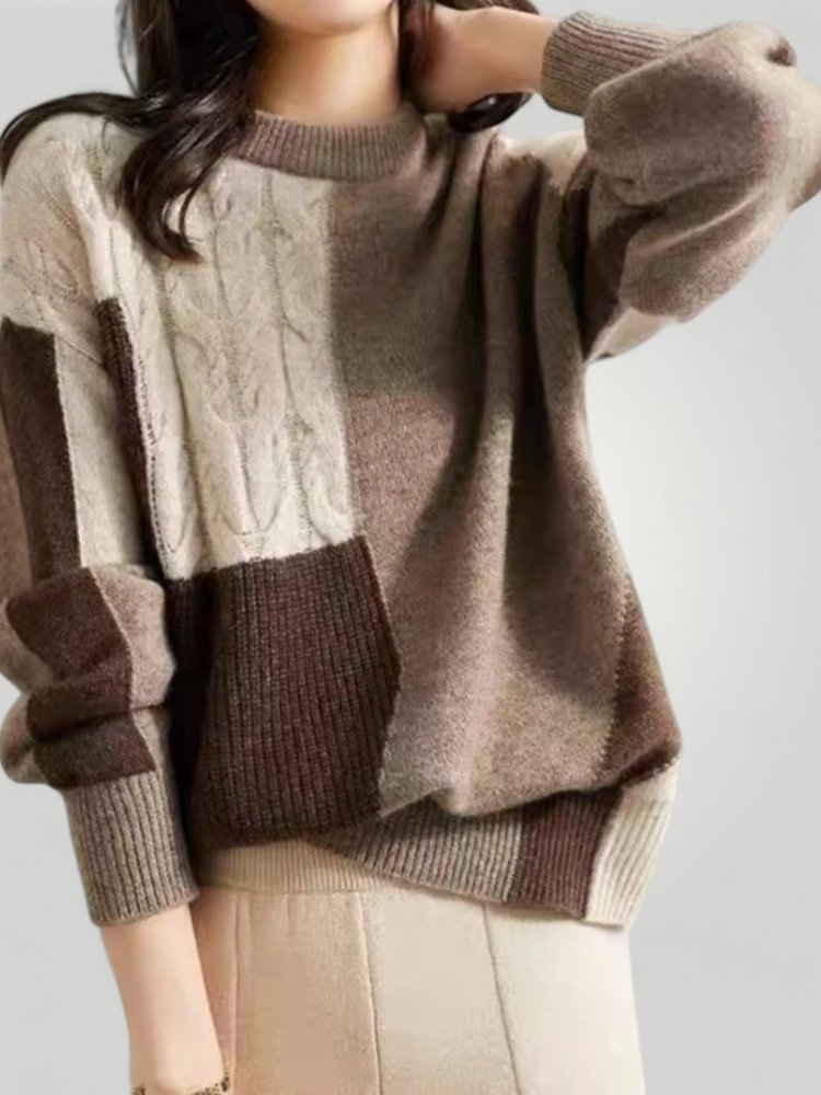 Pull Femme Élégant Torsadé Confort Optimal 3 - Mode Lumière