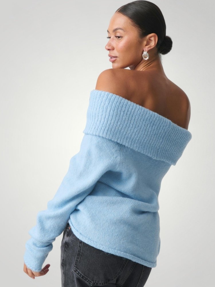 Pull Femme à Épaules Dénudées Élégant 3 - Mode Lumière