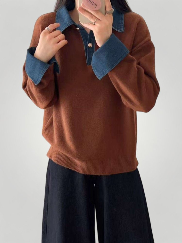 Pull Femme Élégant à Manches Longues 2 - Mode Lumière