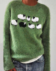 Pull Femme Joyeux Moutons Confortable 1