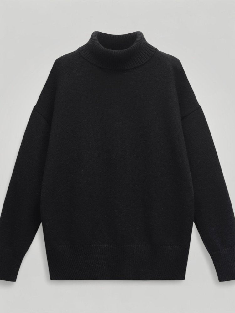 Pull Femme Oversize Confortable à Col Roulé 4 - Mode Lumière