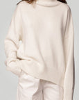 Pull Femme Oversize Confortable à Col Roulé 5 - Mode Lumière