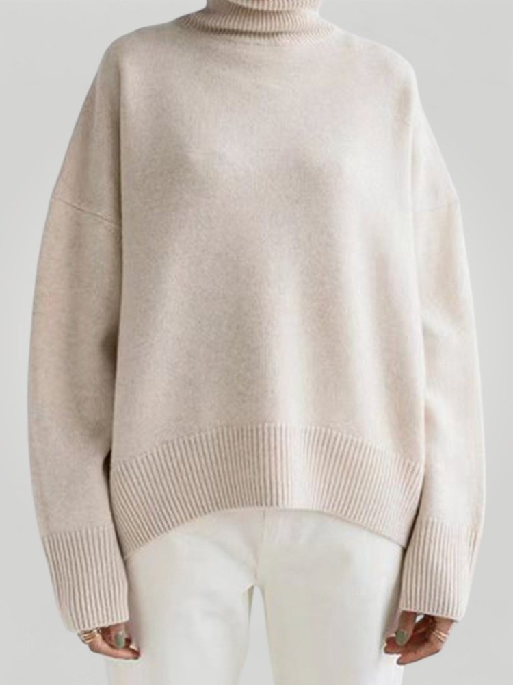 Pull Femme Oversize Confortable à Col Roulé 6 - Mode Lumière