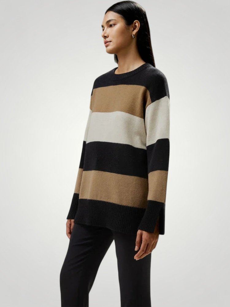 Pull Femme Rayé Élégant et Confortable 3 - Mode Lumière