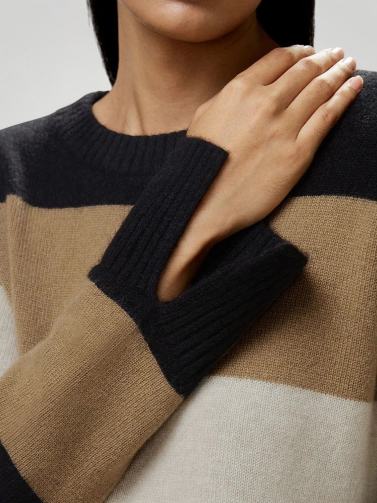 Pull Femme Rayé Élégant et Confortable 4 - Mode Lumière