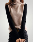 Pull Femme Rétro Confortable au Col Roulé 3