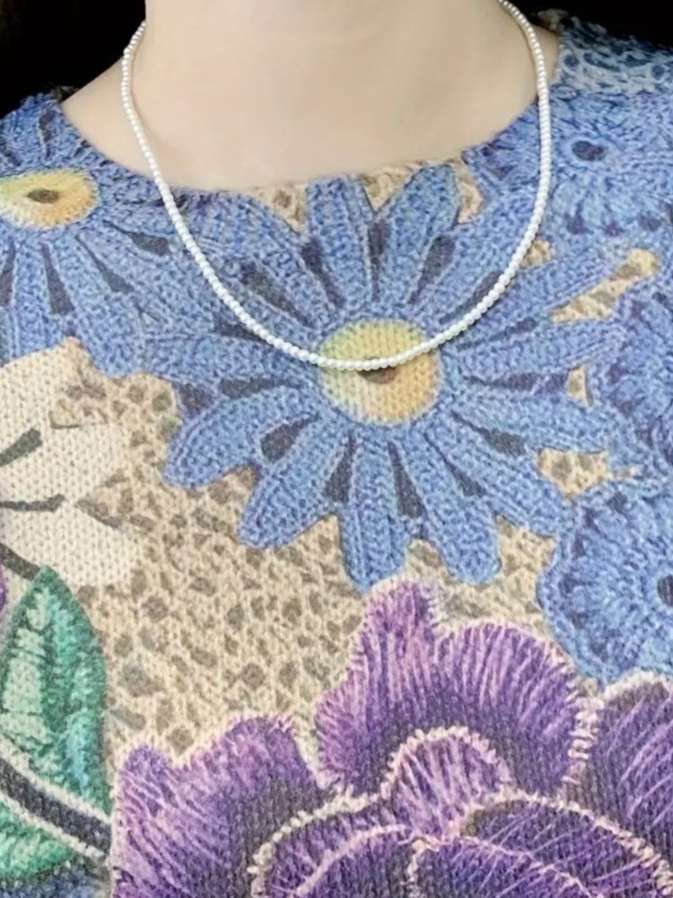 Cardigan Fleuri Manches Longues Élégant 4 - Mode Lumière