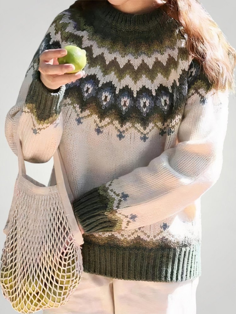 Pull Géométrique Élégant et Confortable 4 - Mode Lumière