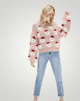 Pull Gris Festif avec Motif Père Noël 6 - Mode Lumière