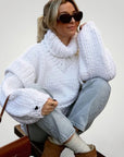 Pull d’Hiver Oversize Femme Confortable 10 - Mode Lumière