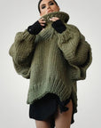 Pull d’Hiver Oversize Femme Confortable 9 - Mode Lumière