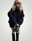 Pull d’Hiver Oversize Femme Confortable 2 - Mode Lumière