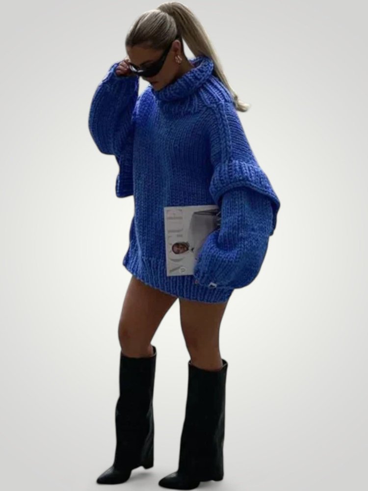 Pull d’Hiver Oversize Femme Confortable 5 - Mode Lumière