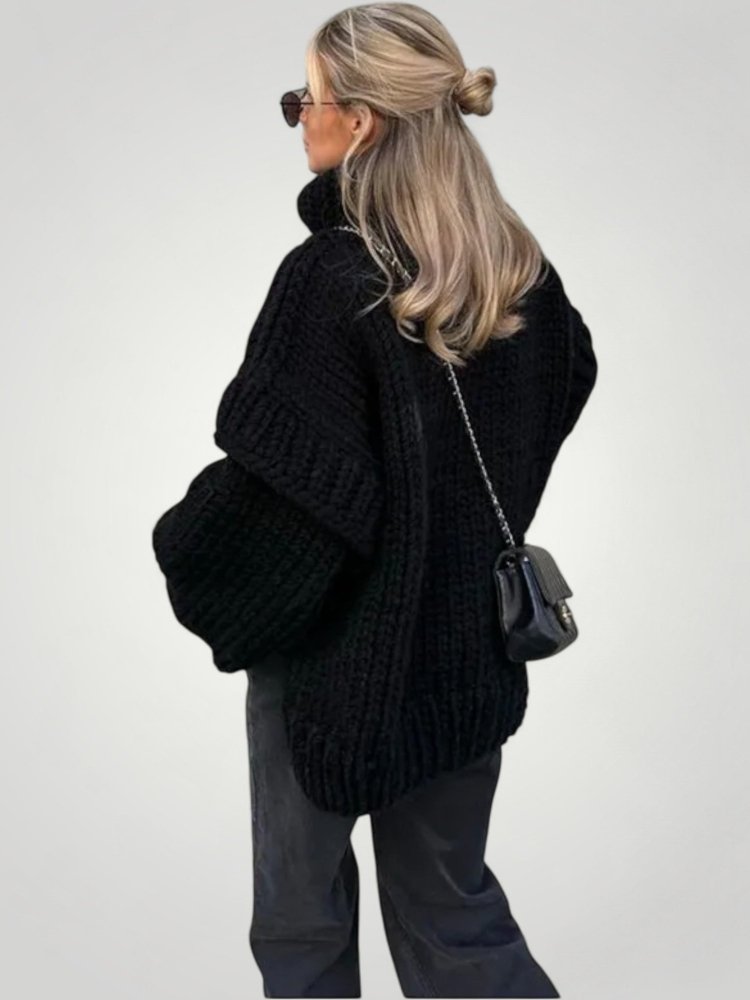 Pull d’Hiver Oversize Femme Confortable 3 - Mode Lumière