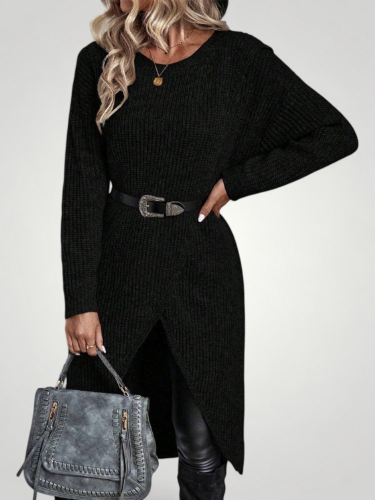 Pull Long Classique Femme Confortable