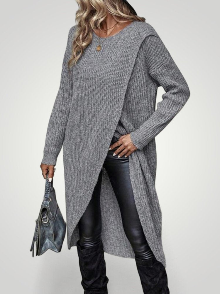 Pull Long Classique Femme Confortable 2 - Mode Lumière