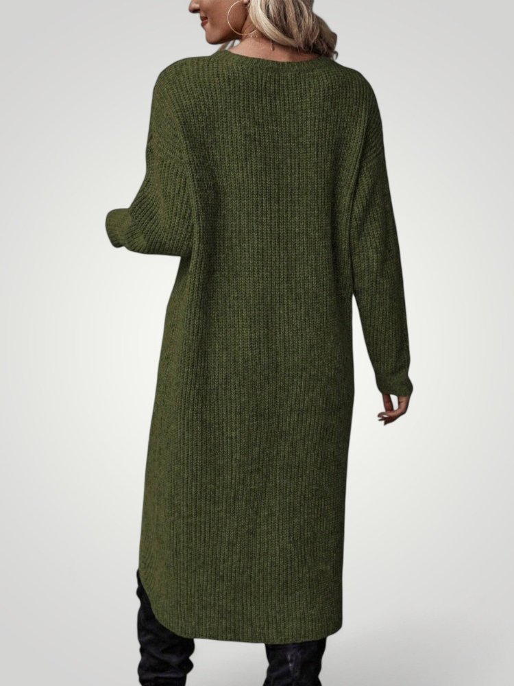 Pull Long Classique Femme Confortable 6 - Mode Lumière