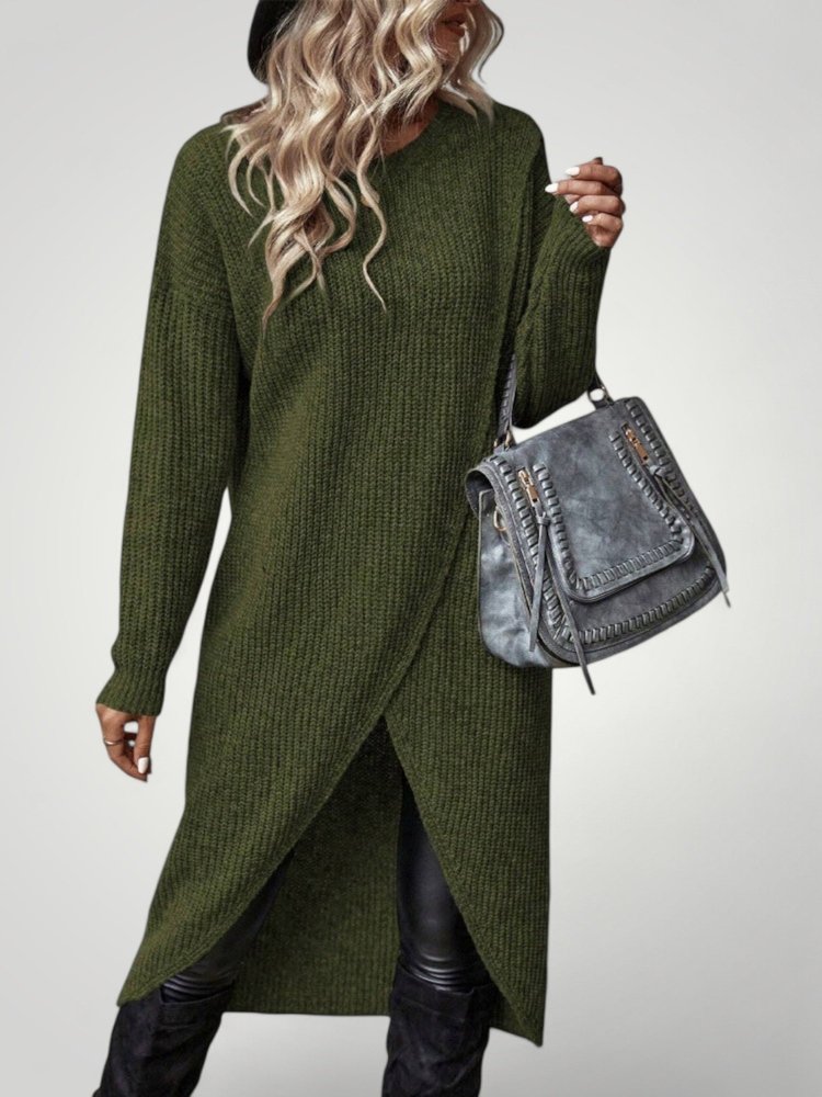 Pull Long Classique Femme Confortable