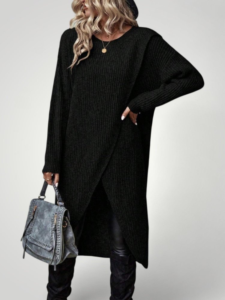 Pull Long Classique Femme Confortable
