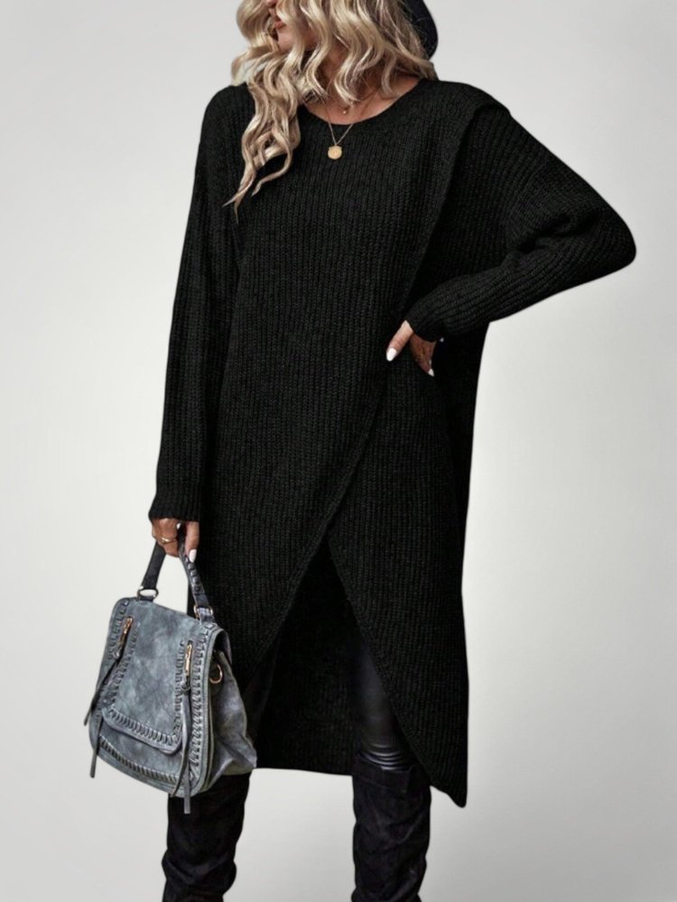 Pull Long Classique Femme Confortable 10 - Mode Lumière