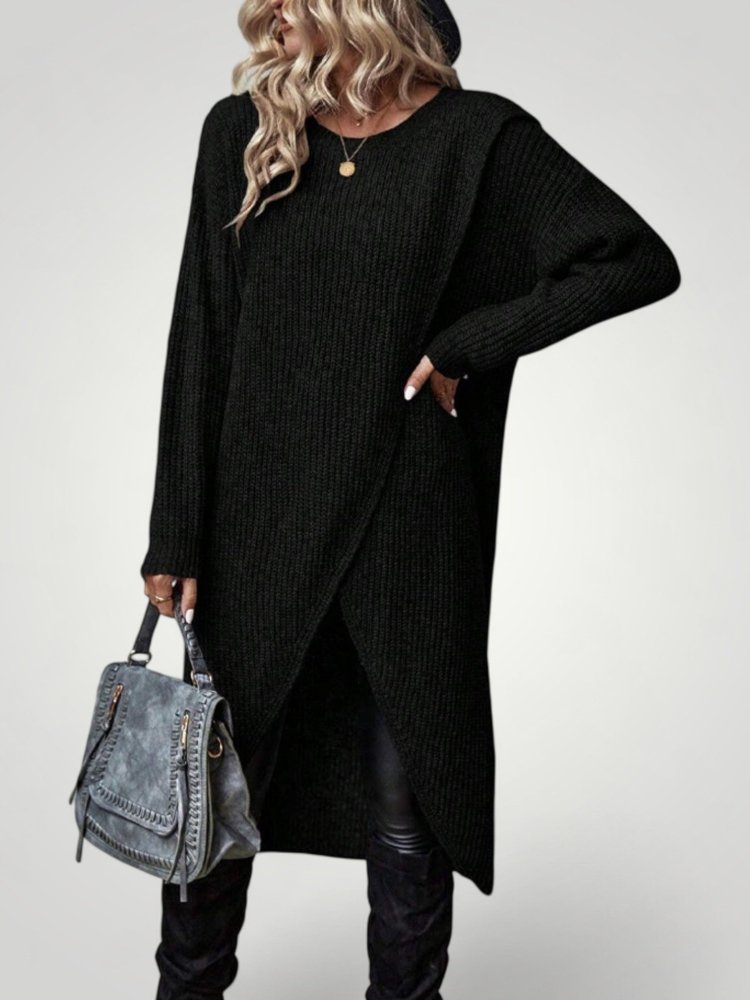 Pull Long Classique Femme Confortable